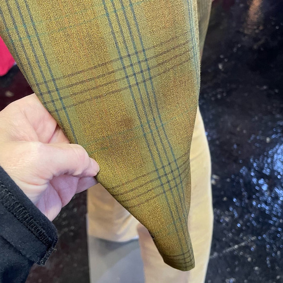 Vintage Campus Green Plaid 3 Button Blazer Sport Coat Mens XL Academia Preppy - Picture 7 of 7